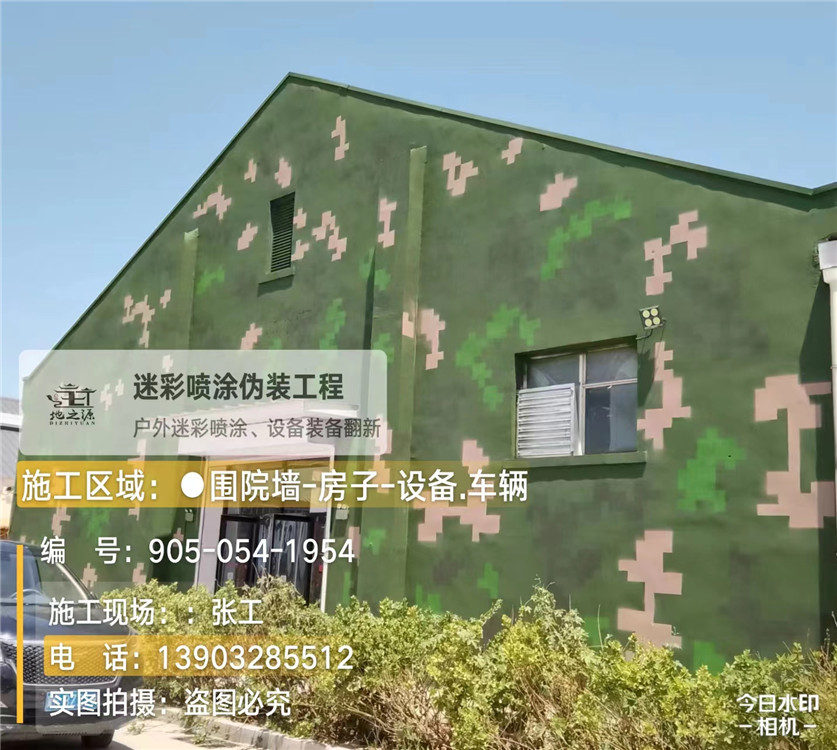 珠海外墙数码迷彩漆施工报价清单（100㎡标准墙面测算）